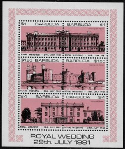 Barbuda #493 MNH Mini Sheet - Royal Wedding