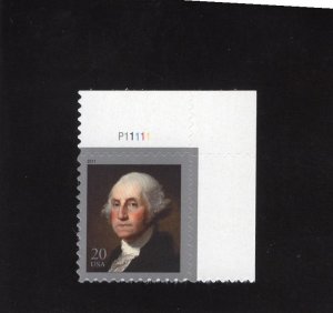 4504 Washington, MNH w/plate #