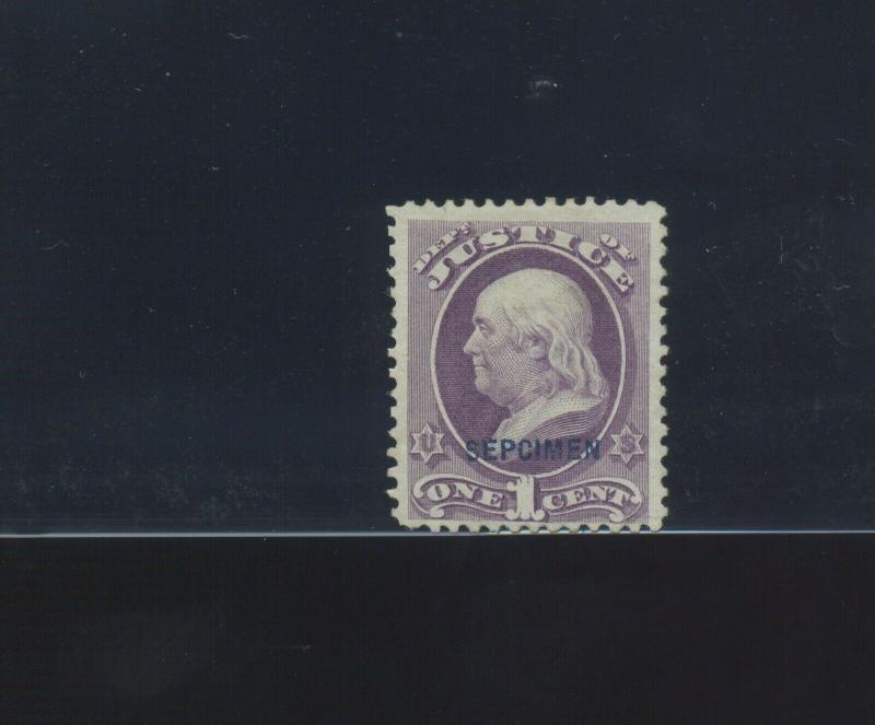 Scott #O25Sa Official SEPCIMEN Printing ERROR Specimen Stamp (Stock #O25S-Sep)