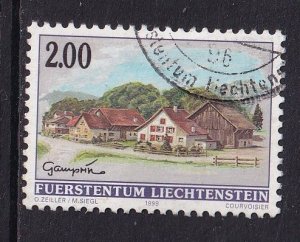Liechtenstein   #1075  used  1998  paintings of village views 2fr
