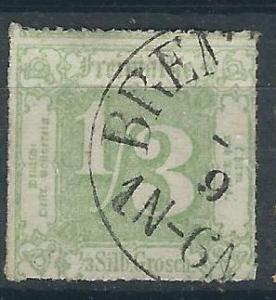 Germany Thurn & Taxis 22 Mi 36 Used Fine 1865 SCV $240.00