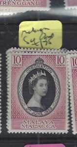 MALAYA  MALACCA  (P0903BB)  QEII CORONATION   SG 22   MNH 