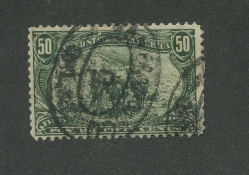 1898 United States Postage Stamp #291 Used F/VF Postal Cancel