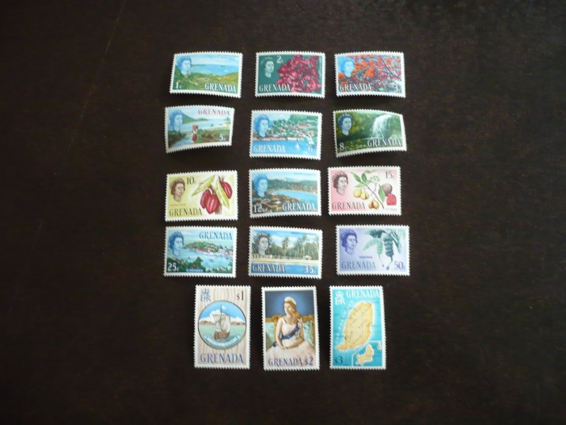 Stamps - Grenada - Scott# 215-229 - Mint Never Hinged Set of 15 Stamps