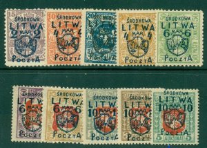 CENTRAL LITHUANIA 13-22  MH SCV $3256 BIN $1450.00  (RL) 25