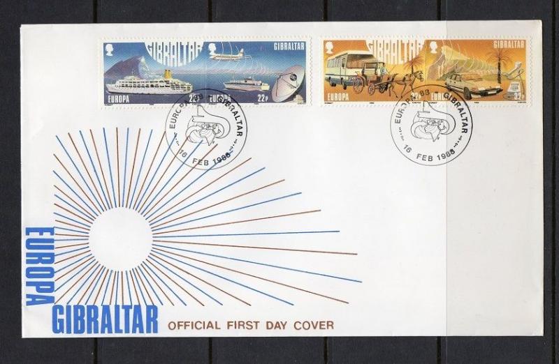 Gibraltar 1988 Europa Ships Buggy FDC (525a, 527a)