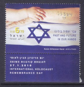 Israel 1807 MNH 2010 International Holocaust Remembrance Day Issue w/tab