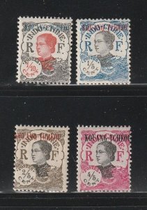 France Offices In China Kwangchowah 54-57 MH Overprints