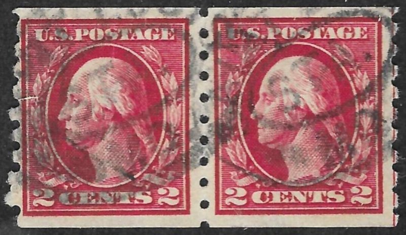 US #413 Pair Used 30% of SCV $100.00  **FREE Domestic SHIPPING**