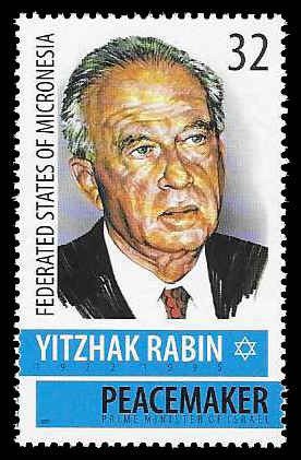 PCBstamps    Micronesia 236 MNH Yitzhak Rabin Israel Prime Minister, (3)