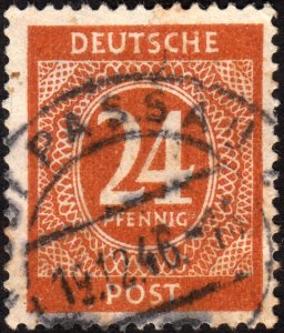 1946, Germany, American British Soviet Occ. 24pfg, Used, Sc 544