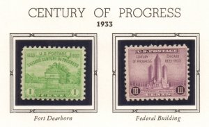 1933-34 US # 727-729 732-739 MINT MNH & MNGAI VF Stamps & Souvenir Sheet