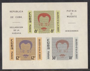 Cuba Scott #C221a S/Sheet MNH