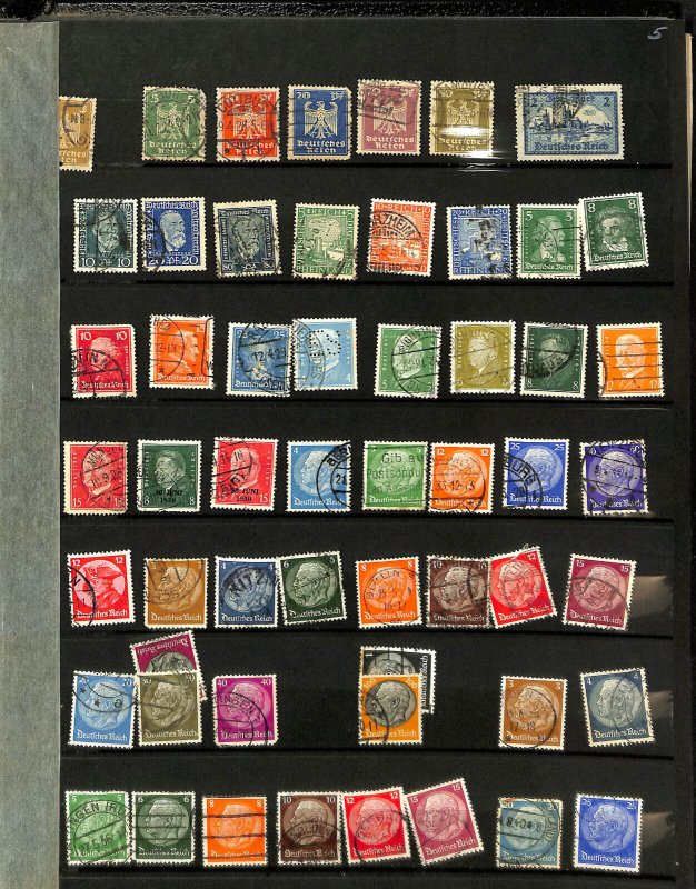 Germany Stamp Collection All Different Early in Lighthouse Stockbook, 9 Pgs (SB)