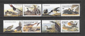 BIRDS - ANTIGUA #910-13 (WITH TABS) AUDUBON MNH