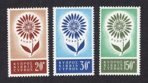 Cyprus   #244-246  1964  MNH  Europa
