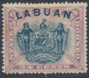 Labuan   SG 74  SC# 57  MH   dull lilac shade see details & scans