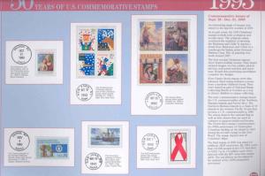 UNITED STATES 1993 COMMEMORATIVE STAMPS MINT NH ON DESCRIPTIVE PAGES  AS SHOWN