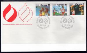 Canada 681-683 Olympics Canada Post U/A FDC