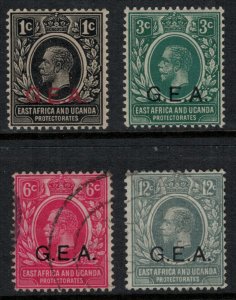 German East Africa #N106-8,10*/u  CV $3.75