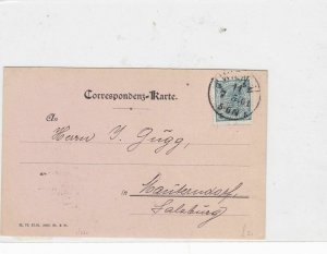 austria 1901 perfined stamps postcard Ref 9934