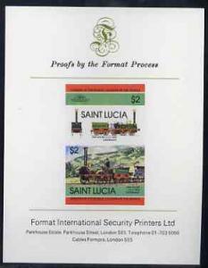 St Lucia 1984 Locomotives #2 (Leaders of the World) $2 \'...