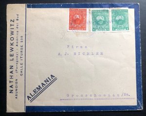 1926 Asuncion Paraguay Commercial cover To Grosschoenau Germany