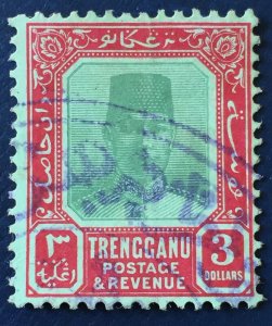 MALAYA 1921-41 TRENGGANU Sultan Suleiman $3 Fine Used MSCA SG#43a M2862