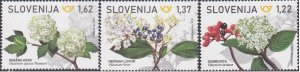 Slovenia 2021 MNH Stamps Scott 1433-1435 Trees Flowers Fruits