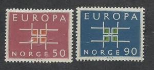 NORWAY SC# 441-2 F-VF MNH 1963