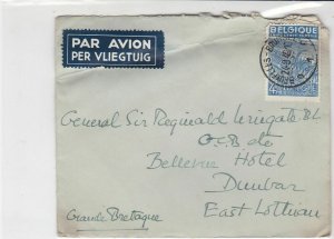 General Sir Francis Reginald Wingate 1949 Airmail Belgium Stamps Cover refR17305