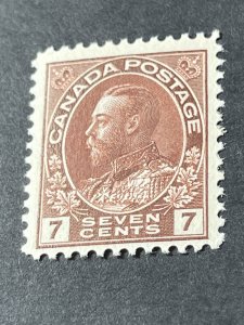 CANADA # 114--MINT/HINGED---RED/BROWN----SINGLE----1924