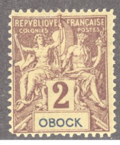 Obock, Sc#33, MH, counterfeit