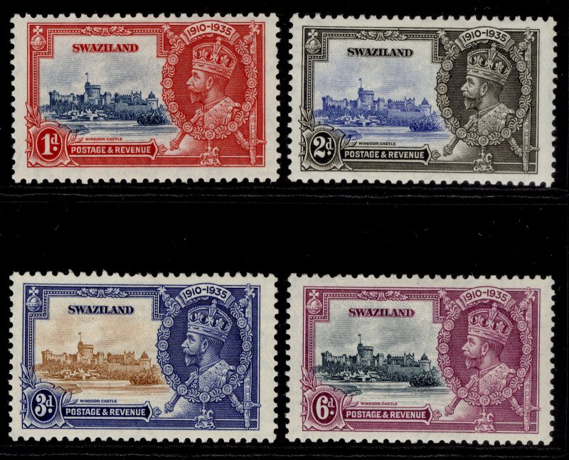 SWAZILAND GV SG21-24, SILVER JUBILEE set, M MINT.