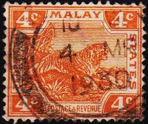 Federated Malay States. 1900 4c S.G.60 Fine Used