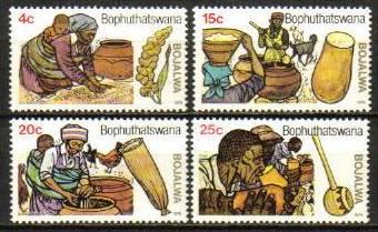 Bophuthatswana - 1979 Sorghum Beer Set MNH** SG 37-40
