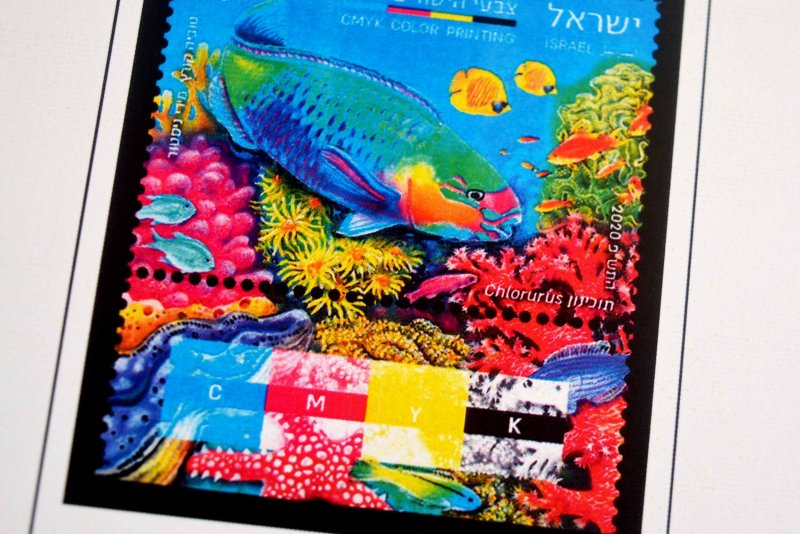 COLOR PRINTED ISRAEL [+TABS] 2011-2020 STAMP ALBUM PAGES (81 illustrated pages)