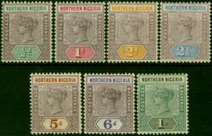 Northern Nigeria 1900 Set of 7 to 1s SG1-7 Fine LMM