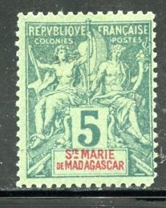 Madagascar # 4, Mint Hinge, CV $ 12.00