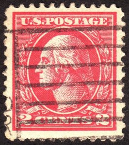 1920, US 2c, Used, Well centered, Sc 527a, slight double impression