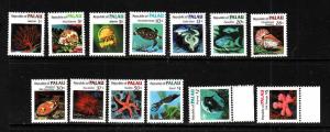 Palau-Sc#9-21-Unused NH set-Fish-Marine Life-1983-4-