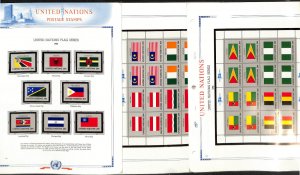 United Nations Stamp Collection in White Ace Album, Mint NH, 1982-1985