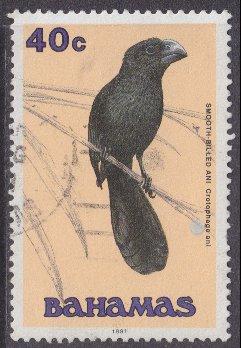 Bahamas sc#715 1991 40c Birds used