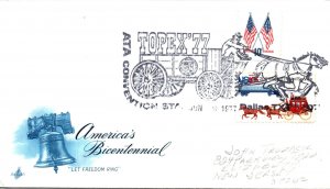 US SPECIAL EVENT COVER ATA TOPEX CONVENTION STATION AT DALLAS TEXAS 1977 V2