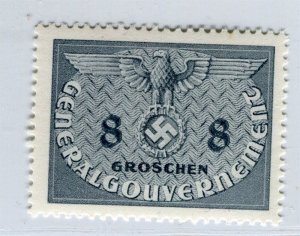 GERMANY; POLISH OCCUPATION 1940 early Official MINT MNH 8g. value