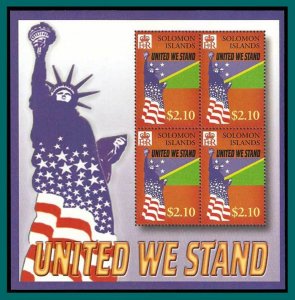 Solomon Islands 2002 United We Stand, 9/11 Victims, sheetlet, MNH 942,SG1017