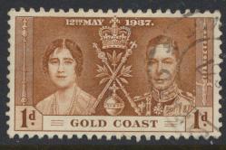 Gold Coast SG 117 Scott #112 Used Coronation 1937  see details 