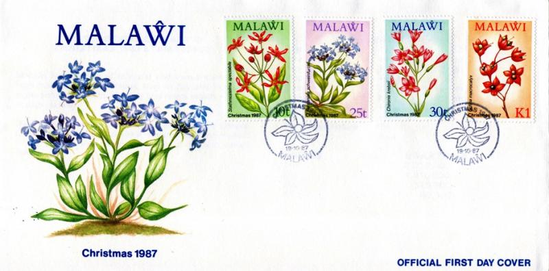 Malawi - 1987 Christmas FDC SG 776-779