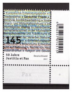 GERMANY 2017 JUSTICE 1v  MNH