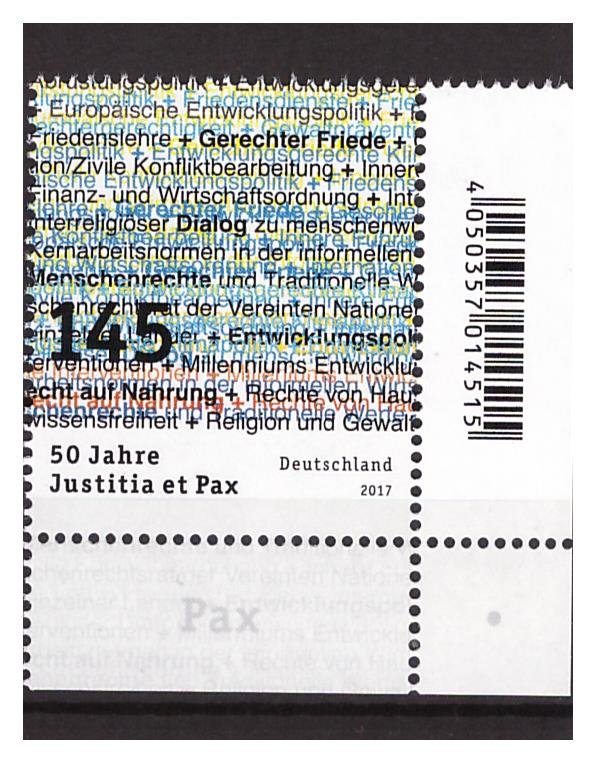 GERMANY 2017 JUSTICE 1v  MNH
